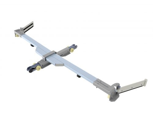 EF1600R Arrobadera galvanizada 2 tensores con ruedas (especial para arena)