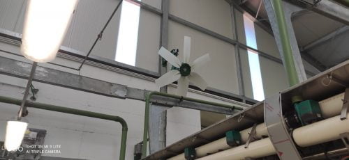 Ventilador de techo TOR para instalaciones ganaderas