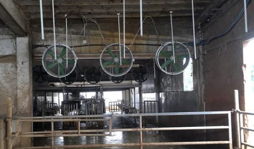 Ventiladores para granjas para salas de espera