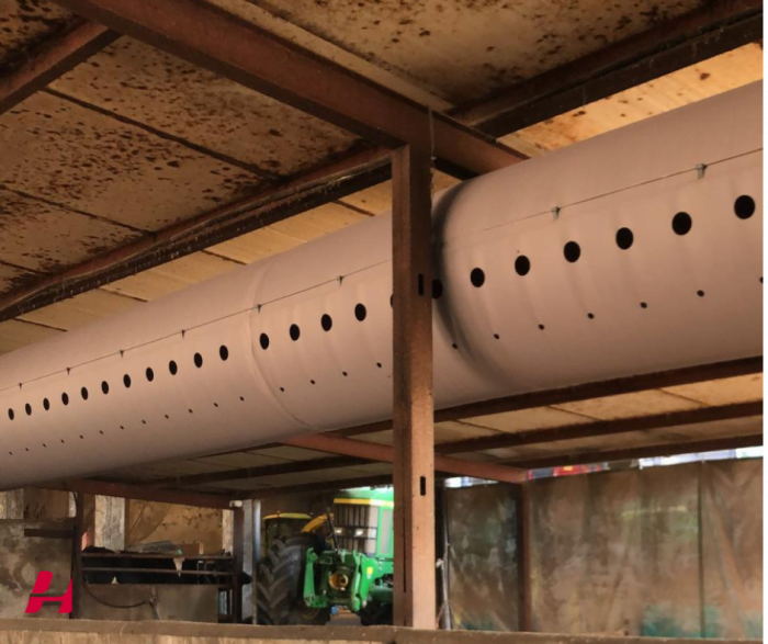 Tubo de ventilación para cuadras