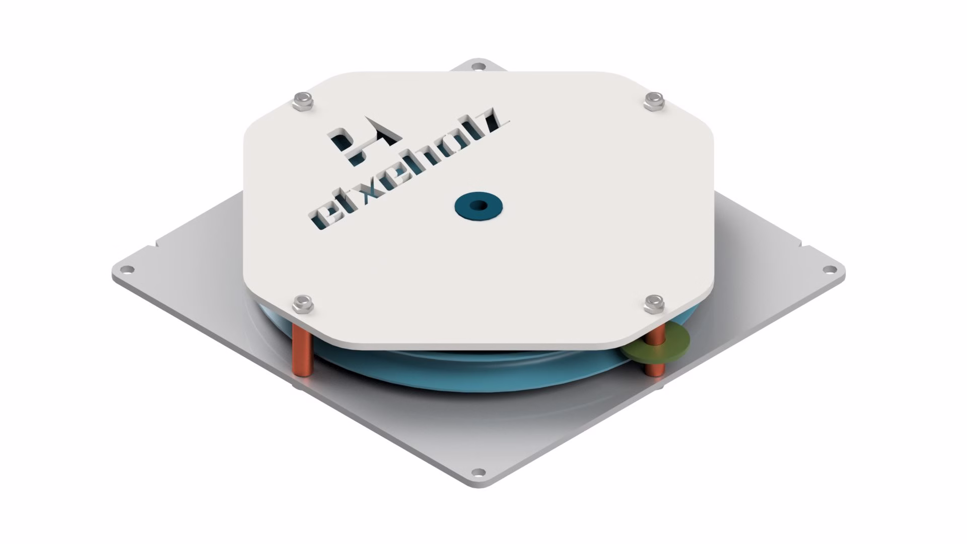 Polea de acero DN440N con eje Inox DN60 y engrasador (FL6250)